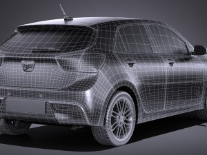 Kia Rio 2017 3D 模型