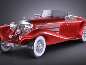 Mercedes-Benz 540K 1936 3D Model