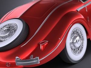Mercedes-Benz 540K 1936 Modelo 3D