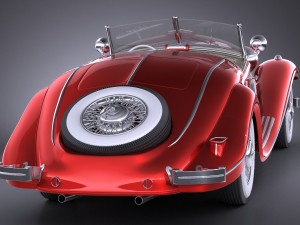 Mercedes-Benz 540K 1936 Modelo 3D