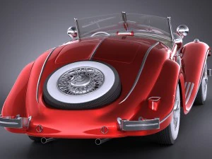 Mercedes-Benz 540K 1936 3D Model