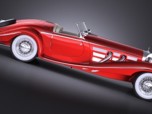 Mercedes-Benz 540K 1936 Modelo 3D