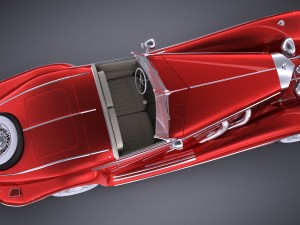 Mercedes-Benz 540K 1936 Modelo 3D