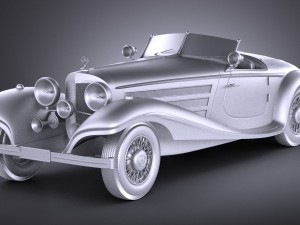 Mercedes-Benz 540K 1936 Modelo 3D