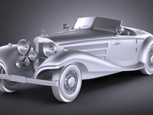 Mercedes-Benz 540K 1936 3D Model