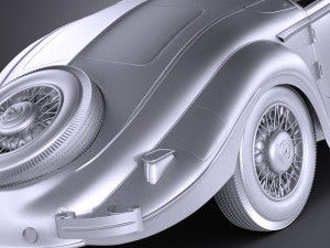 Mercedes-Benz 540K 1936 Modelo 3D