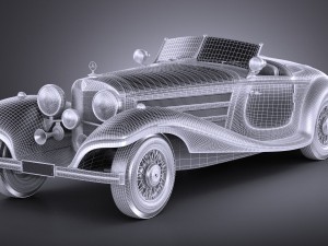Mercedes-Benz 540K 1936 Modelo 3D