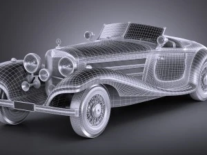 Mercedes-Benz 540K 1936 3D Model