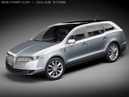 Lincoln MKT SUV Modello 3D .c4d .max .obj .3ds .fbx .stl .blend 