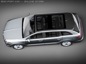 Lincoln MKT SUV Modello 3D