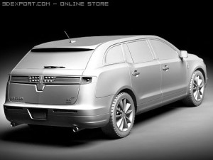 Lincoln MKT SUV Modello 3D