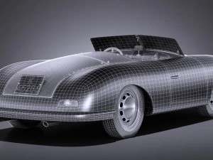 Porsche 356 Number 1 1948 3D Model