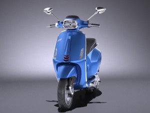 Vespa Sprint 125 2017 3D मॉडल