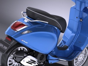 Vespa Sprint 125 2017 3D मॉडल