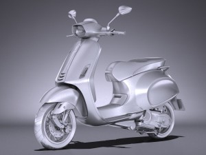 Vespa Sprint 125 2017 3D मॉडल