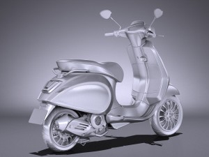 Vespa Sprint 125 2017 3D मॉडल