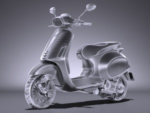 Vespa Sprint 125 2017 3D मॉडल