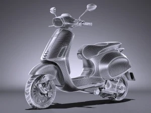 Vespa Sprint 125 2017 3D Model
