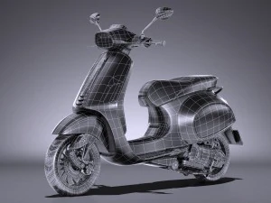 Vespa Sprint 125 2017 3D Model