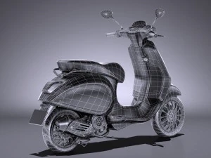 Vespa Sprint 125 2017 3D Model