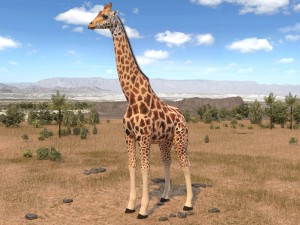Giraffe Rigged for 3dsmax 3D 模型