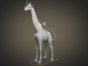 Giraffe Rigged for 3dsmax 3D 模型