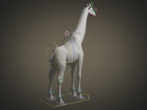 Giraffe Rigged for 3dsmax 3D 模型