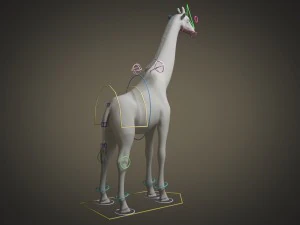 Giraffe Rigged for 3dsmax 3D Model