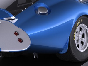 Shelby Daytona Cobra Coupe 1964 vray Model 3D