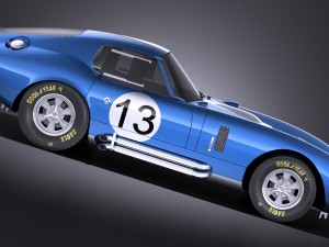Shelby Daytona Cobra Coupe 1964 vray Model 3D