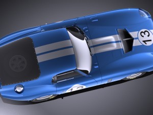 Shelby Daytona Cobra Coupe 1964 vray Model 3D