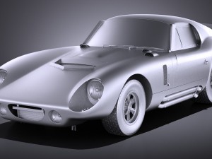 Shelby Daytona Cobra Coupe 1964 vray Model 3D