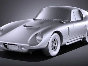 Shelby Daytona Cobra Coupe 1964 vray 3D Model