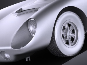 Shelby Daytona Cobra Coupe 1964 vray Model 3D