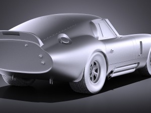 Shelby Daytona Cobra Coupe 1964 vray Model 3D