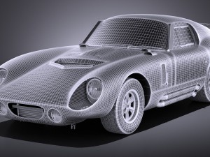 Shelby Daytona Cobra Coupe 1964 vray Model 3D