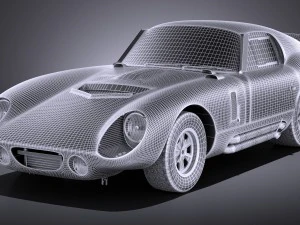 Shelby Daytona Cobra Coupe 1964 vray 3D Model
