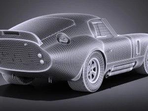Shelby Daytona Cobra Coupe 1964 vray 3D Model