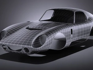 Shelby Daytona Cobra Coupe 1964 vray 3D Model
