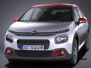 Citroen C3 2017 Modèle 3D