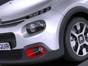 Citroen C3 2017 Modèle 3D