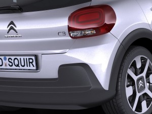 Citroen C3 2017 Modèle 3D