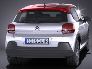 Citroen C3 2017 Modèle 3D