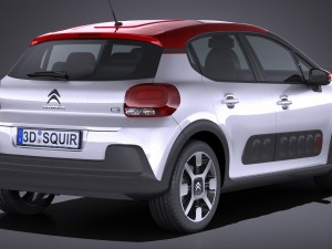 Citroen C3 2017 Modèle 3D
