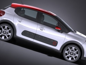 Citroen C3 2017 Modèle 3D