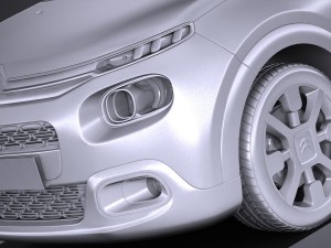 Citroen C3 2017 Modèle 3D