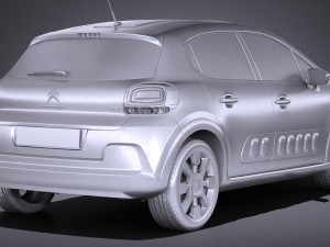 Citroen C3 2017 Modèle 3D