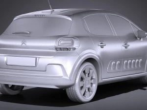 Citroen C3 2017 3D Model