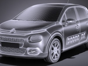 Citroen C3 2017 Modèle 3D