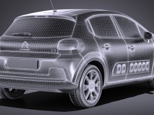 Citroen C3 2017 Modèle 3D